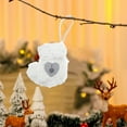 thumbnail image 5 of Kbndieu Christmas Stockings, White Plush Christmas Stockings Christmas Gifts for Family Kids, Christmas Decorations for Mantels, Fireplace, Christmas Tree, 5 of 6