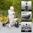 thumbnail image 6 of Balance Bike,3 in 1 Kids Tricycle for Toddlers 1-4 Year Olds,Kids Balance Bicycle for Boy & Girl Training, Adjustable, Removable Pedals,White, 6 of 7