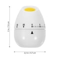 thumbnail image 2 of OULII 1Pcs Egg Timers for Kitchen Mechanical with White Plastic Material for Cooking and Baking, 2 of 8