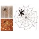 thumbnail image 3 of Cadena de luz de araña para fiesta de Halloween, cerca de árbol, pérgola de jardín, lámpara colgante de pared, dormitorio, sala de estar, Festival Batería Sunnimix luces decorativas de cadena, 3 of 8