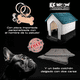 thumbnail image 4 of KE WOOW Casa Térmica para Mascotas, Ideal para Viaje, Abatible, Chica, Incluye Colchón y Placa Personalizada, Color Azul KE WOOW Casa térmica colapsable, 4 of 11