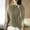 Khaki, variant on Women Casual Solid Color Bottoming Shirt Slim High Collar Knitted Long Sleeved Top Climate Right Long Sleeve Womens Long Women Thermal Tops for Women Long Sleeve with Thumb Holes Thermal under Wear