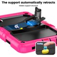 thumbnail image 3 of XYX for Samsung Galaxy Tab A9 Case 8.7 inch, 3in1 Heavy Duty Shockproof Tablet Cover with Stand, Shoulder Strap (2023, SM-X110/X115/X117), Rose, 3 of 7