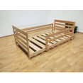 thumbnail image 2 of Cama Infantil Individual Venecia Montessori Con Barandales Cera Transparente Muebles GM, 2 of 5