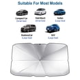 thumbnail image 1 of Parasol para parabrisas de coche Colamx plegable para camiones 145cmx79cm, 1 of 8