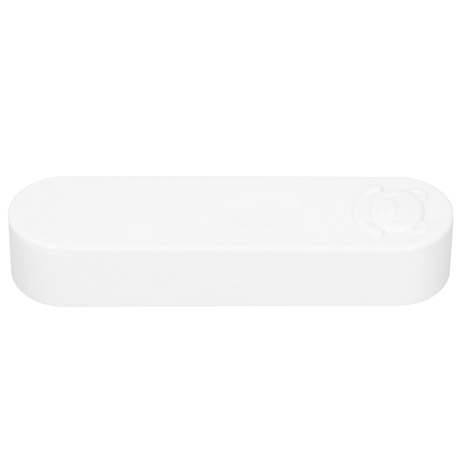 Mini Boîte à Cotons-tiges Portable - ABS Blanc - 13,5x3,5x2,3 Cm - Organisateur De Table De Maquillage Ou De Voyage