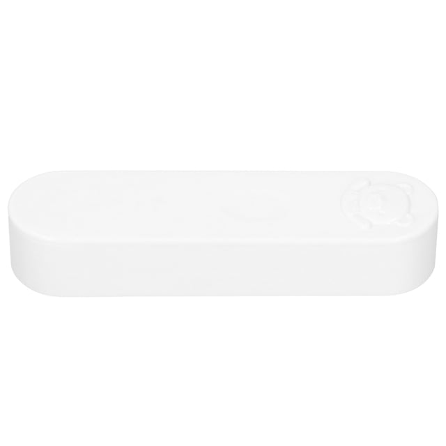 Boîte Portable pour Cotons-Tiges, Design Auto-Résilient Forme Simple Mignonne Conteneur Durable Sûr pour Ranger Cotons-Tiges Blanc
