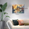 thumbnail image 5 of 12x16 inch Canvas Pictures Wall Art At Dusk In Venice,Bathroom,Living Room,Club,Study Wall Decor Oil Paintings On Canvas,Enchanting At Dusk In Venice Modern Style Decor Canvas Painting Gifts, 5 of 6