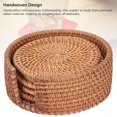 thumbnail image 4 of Rattan astacup montaña, 5 piezas exquisitas Artesanía fácil Mantenimiento de Mantenimiento Holgado de Bebada de Ratán aislado Con Canasta para la cocina, 4 of 7