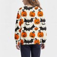 thumbnail image 3 of Hellosay Toddler Halloween Clothes Pumpkin Fleece Holiday Tops Pullover Festival Bat Tops Winter Happy Funny Streetwear, 3 of 3