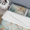 thumbnail image 4 of Designart "Orange Blue Maple Tree Glowing Agate I" Floral Bedding Covert Set - Tree Maple Orange Traditional Bed Set With 2 Shams, 4 of 6