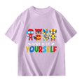 thumbnail image 3 of shoper Autism Awareness Shirt for Kids Autism Support Tee Causal Short Sleeve Tops Back To School Shirt Boys and Girls Purple 150, 3 of 8