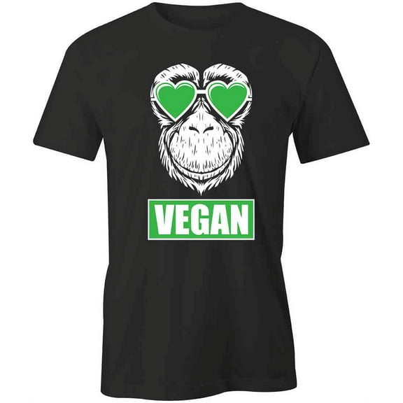 Vegan T-Shirt | Cute Vegetarian Black Tee Gift