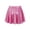 Hot Pink, variant on Aislor Girl's Metallic Skater Skort Dance Athletic Shiny Pleated A-Line Mini Scooter Skirt for Cheerleading Performance