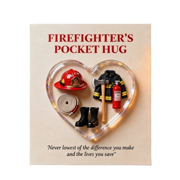 Pocket Hug Token Appreciation Gift Keychain For Firefighter Nurse Teacher Police Support Encouragement 1Pc