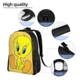 thumbnail image 5 of Animated Tweety Looney Tunes Laptop Backpack Lightweight Basic Unisex Daypack School Bag Student Bookbag Satchel Travel Bag Rucksack, 5 of 8