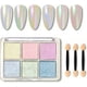 thumbnail image 1 of Polvo cromado para uñas de 6 colores, polvo para esmalte de uñas, pigmento brillante efecto perla para decoración de uñas. ER, 1 of 5