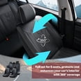 thumbnail image 4 of for CHEVROLET EQUINOX 2005-2026 Car Seat Cover, Waterproof Faux Leather 5 Seats Full Set Wear Resistance Protect and Upgrade Seats, Black Car Seat Covers, Airbag-Compatible, 4 of 9
