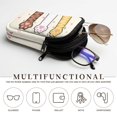 thumbnail image 5 of SEANATIVE Zipper Eyeglass Case for 2 Pairs of Glasses, Lightweight Glasses Case Dual Compartment Sunglasses Pouch Portable Travel Eyewear Holder Bag for Men Women, Cute Cat Paw Beige, 5 of 7