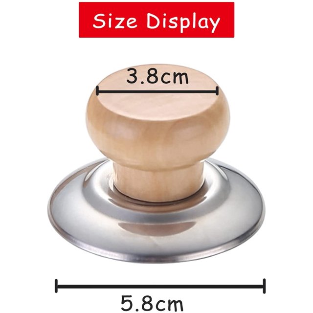 Perillas de tapa de repuesto de 6 piezas, piezas de cocina, perilla de calor, ollas, perilla resistente al calor, perillas de tapa de olla, perilla de tapa de olla con tornillos