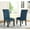 Blue, variant on Tan Solid Wood Dining Chairs (2). Button Design. High Back, Upholstery. Oak Frame, Legs. Elegant. 18"x21"x39.2" Chair , 2 Chairs, Tan. Details. Elegant Curve.