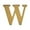 PVD Polished Brass, variant on Deltana RL4W 4" Solid Brass Residential Letter W, Lifetime Polished Brass