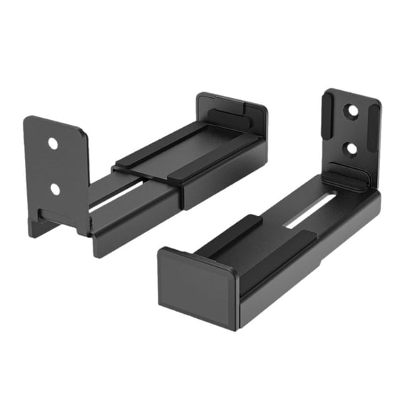 2PCS Universal Soundbar Wall Mount Depth Adjustable Speaker Wall Mount Under TV Bracket for Soundbars