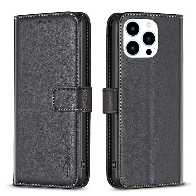 Compatible with iPhone 15 Pro Max Wallet Case with Card Slots Magnetic Closure Flip Folio Cover