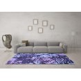 thumbnail image 3 of Ahgly Company Indoor Round Abstract Blue Contemporary Area Rugs, 8' Round, 3 of 4
