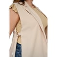 thumbnail image 4 of Chaleco con abertura Roman Fashion modelo 3779 beige Talla extra, 4 of 6