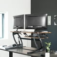 thumbnail image 3 of VIVO Vintage Brown Adjustable Extra Wide 42" Standup Desk Converter, Black Frame, 3 of 8