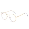thumbnail image 4 of Gafas de miopía con forma de oreja de gato y espejo plano antiluz azul para mujer, estilo niña, bonitas gafas de miopía con forma de ojo de gato y espejo terminado, 4 of 5