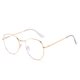 thumbnail image 4 of Gafas de miopía con forma de oreja de gato y espejo plano antiluz azul para mujer, estilo niña, bonitas gafas de miopía con forma de ojo de gato y espejo terminado, 4 of 5