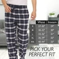 thumbnail image 5 of Pajama Pants for Men - 3 Pack Pajama Bottoms - Cotton Blend Flannel Plaid Lounge Pants, Comfortable PJ Pants, 5 of 8