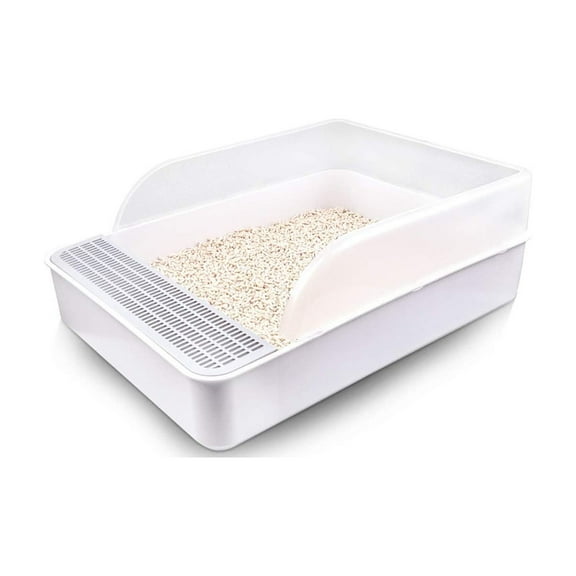 Small Rabbit Litter Box Toilet, Bunny Rectangle Potty Trainer, Corner Litter Box Pet Pan for Small Animal/Rabbit/Guinea Pig/galesaur/Ferret,etc