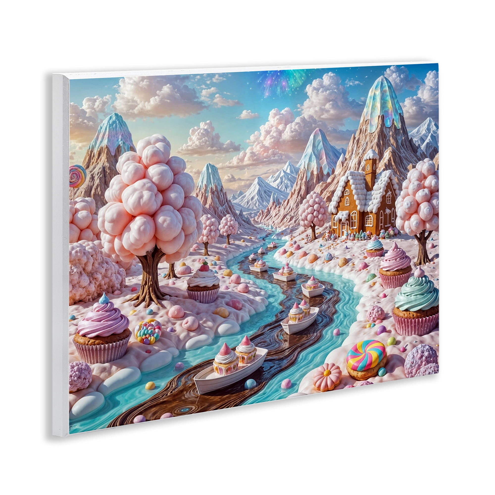 Stupell Industries Dreamlike Candy Land Whimsy Wall Plaque Art, design by Tabz Jones
