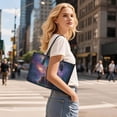 thumbnail image 7 of TSOVTHRID Bear Meteor Galaxy Print Tote Bags for Women Top Handle Satchel Purses Set Purple Hobo Shoulder Handbag with Matching Leather Wallet for Shopping, 7 of 7