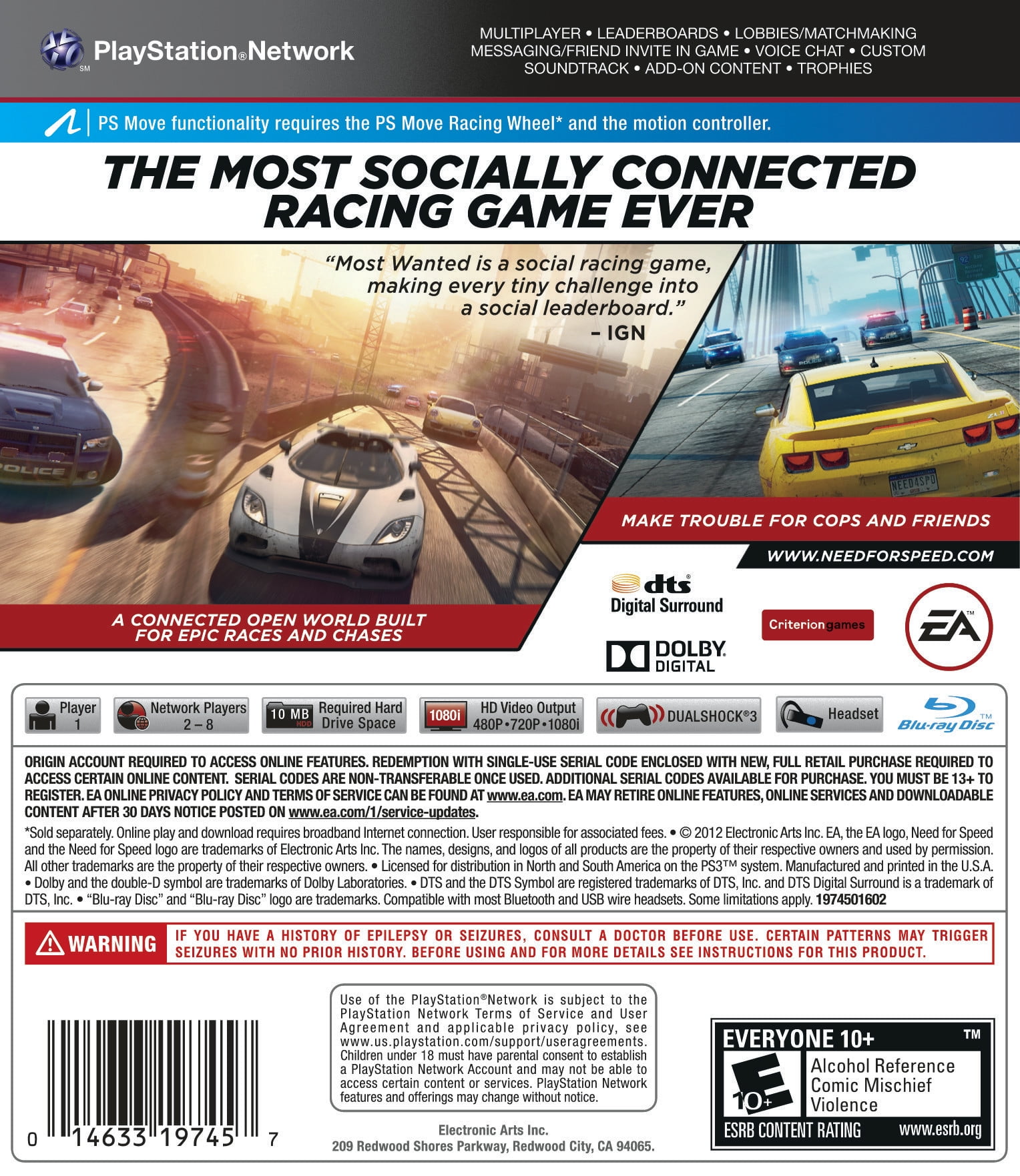 Need for Speed: Most Wanted - A Criterion Game (Limited Edition) (DVD-ROM)  for Windows