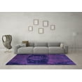 thumbnail image 3 of Ahgly Company Indoor Rectangle Abstract Purple Modern Area Rugs, 8' x 10', 3 of 4