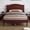 Dark Walnut, variant on Full Size Bed Frame, Vintage Platform Bed with Arched Headboard and Footboard, Solid Wood Frame with Under-Bed Storage, No Box Spring Needed for Bedroom, Black
