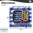 thumbnail image 4 of Stupell Industries French Country Sardines On Striped Cloth Canvas Art, 24 x 24, by Kate Jarvik Birch, 4 of 8