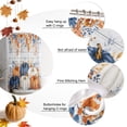 thumbnail image 6 of Shower Curtains for Bathroom-72"x72",Fall Pumpkin Maple Leaf Waterproof Bath Curtain Grommet Shower Curtain Set with Hooks, 6 of 9