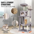 thumbnail image 3 of Torre para gatos Cat Tree VEVOR de 56,2 cm con rascador Cat Condo, 3 of 9