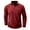 Burgundy, variant on Elainilye Fashion Mens Shirts Henley Solid Print Top Long Sleeve Shirt Button Sport Blouses Top Shirts