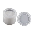 thumbnail image 3 of Vaso redondo de silicona para velas, molde cilíndrico para velas, maceta para flores, bandeja para joyas, contenedor de almacenamiento para regalo de Patrón de hojas, 3 of 8