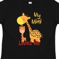 thumbnail image 4 of Inktastic My Mimi Loves Me Giraffe Boys or Girls Toddler T-Shirt, 4 of 5