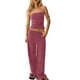 thumbnail image 1 of Conjunto de dos piezas Panadila para mujer, trajes de salón de verano a rayas, 1 of 6