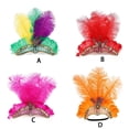 thumbnail image 3 of braveheart Couvre-Chef à Plumes de Spectacle Girl Plumes de Spectacle Girls pour Spectacles orange, 3 of 6