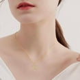 thumbnail image 2 of DOLIOX 14k Gold Heart Necklace Fine Gold Heart Pendant Necklace Jewelry Birthday Christmas Gifts for Her Women  Girlfriend Wife, 2 of 10