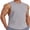 Grey, variant on Workout Shirts for Men Sleeveless Cut Off Cotton Shirt Training Athletic Regular Fit Summer Tank Tops